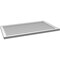 Ekena Millwork Vertical Surface Mount PVC Gable Vnt: Non-Functional, w/2"W x 1-1/2"H, Brickmould Frame, 42"W x 24"H GVPVE42X2402SN - alternate 3